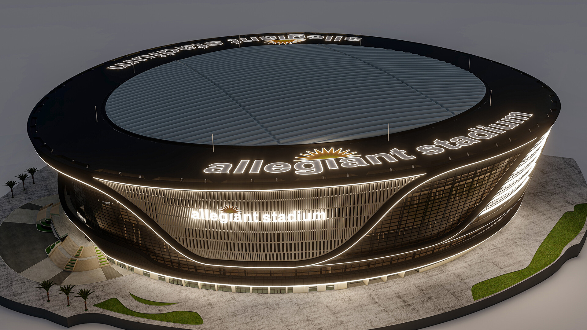 Allegiant Stadium - Las Vegas Riders USA 3D model