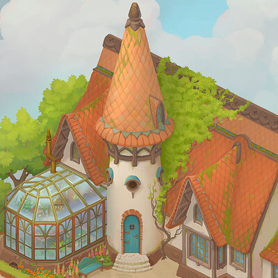 Alexandra semushina wizard cottage outside