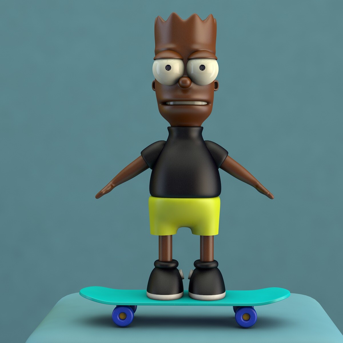 ArtStation Black Bart Simpson