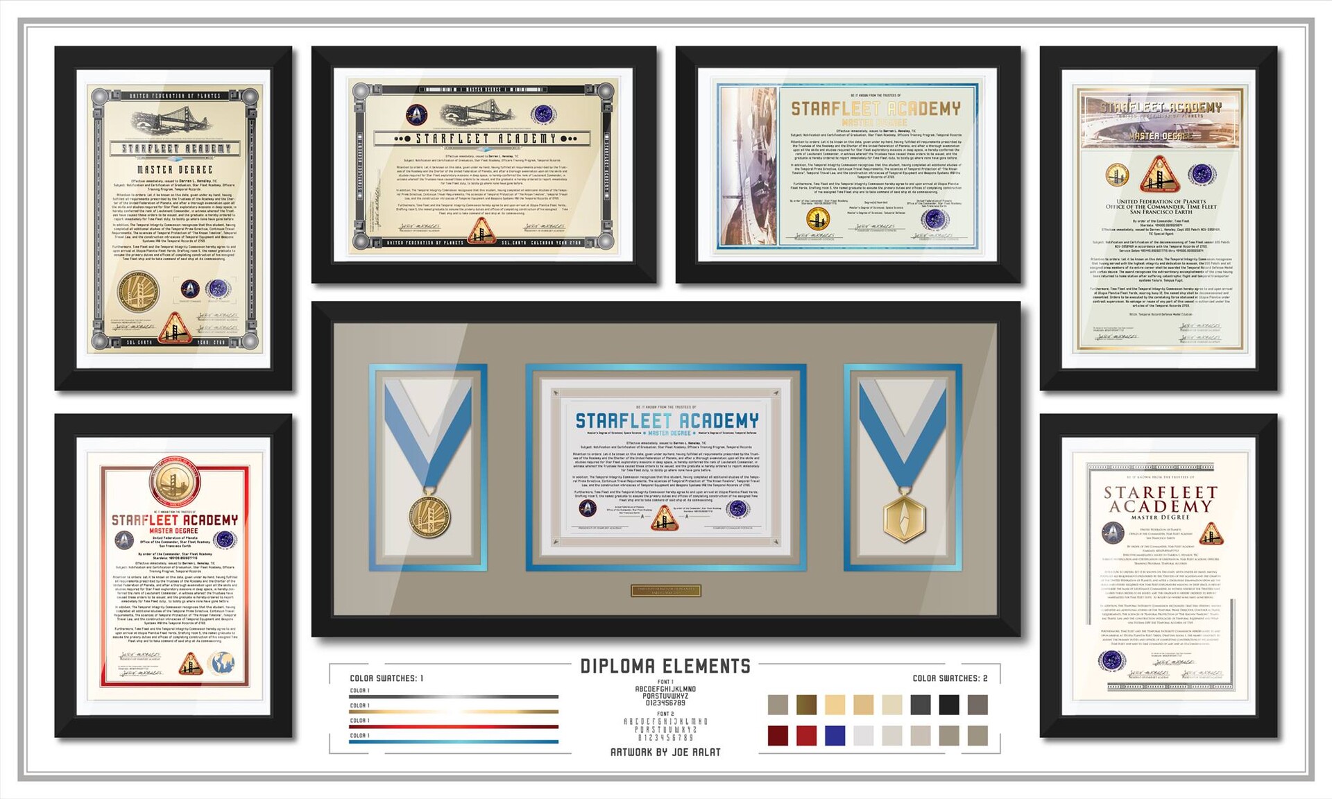 ArtStation Starfleet Diplomas