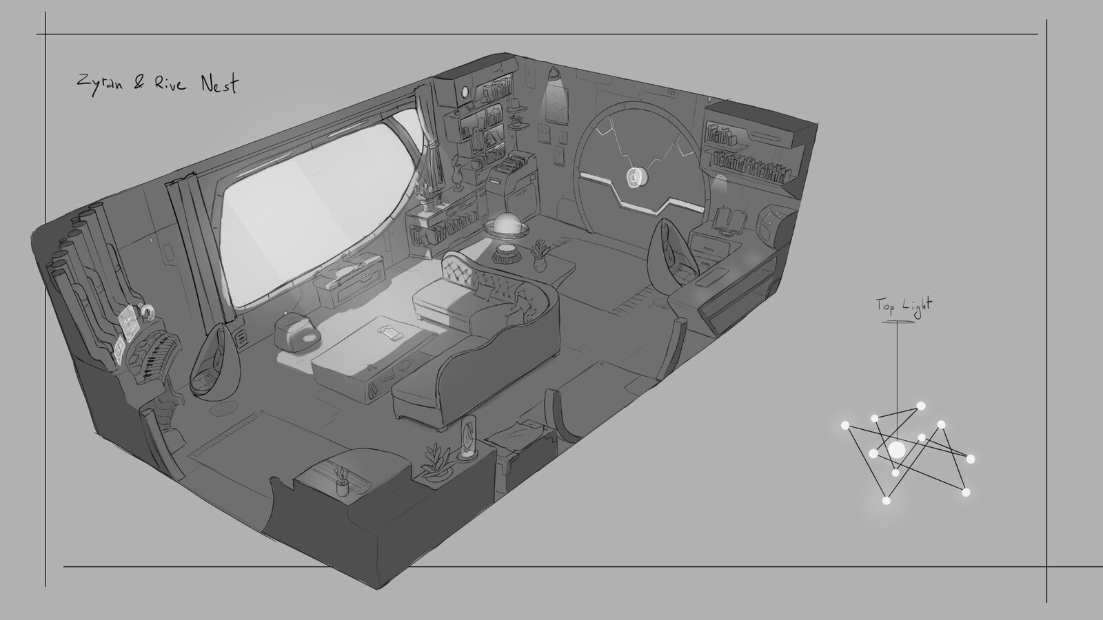 We had in mind to go inside NPCs nest, but most NPC were removed from the game, so...
