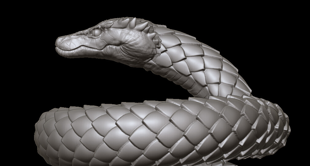 Sinister snake illustration