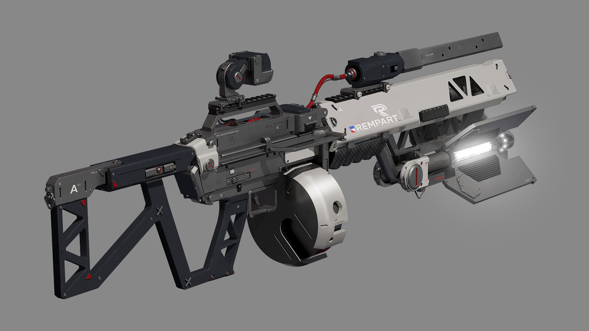 ArtStation WDL Robot Rifle Concept