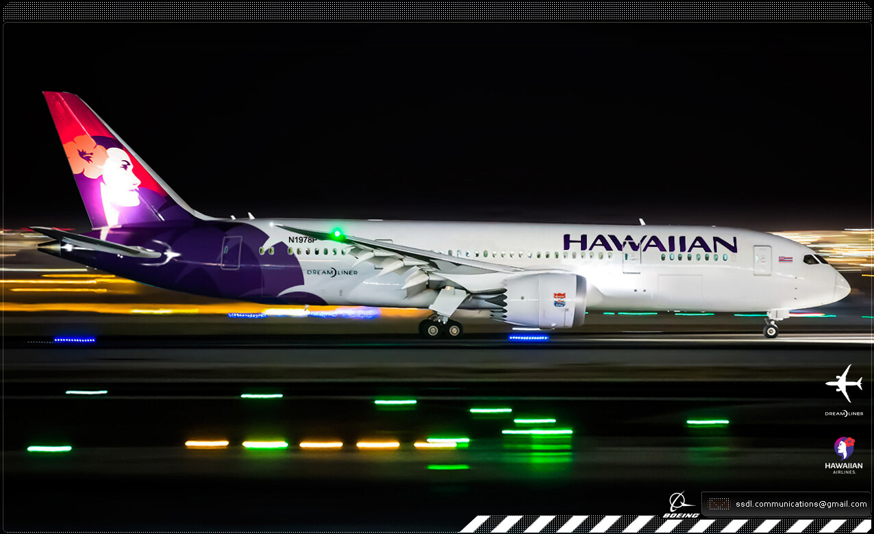 ArtStation Hawaiian Airlines Boeing 787 Dreamliner Livery concept