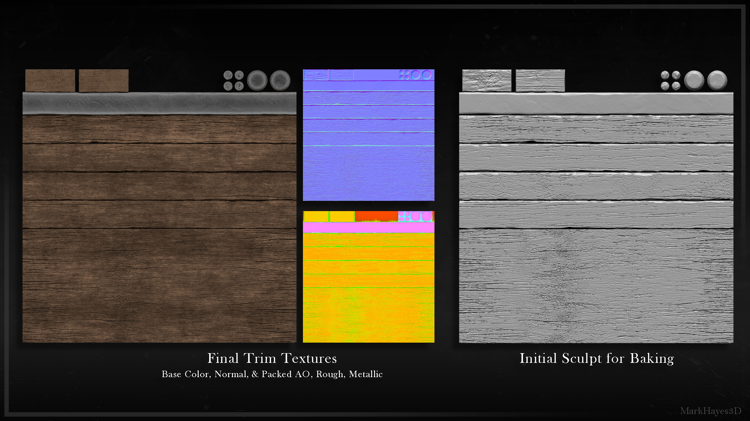 Begravelse Brøl ophavsret Mark Hayes - Old Wooden Props - Trim Sheet & Masks Workflow with LODs