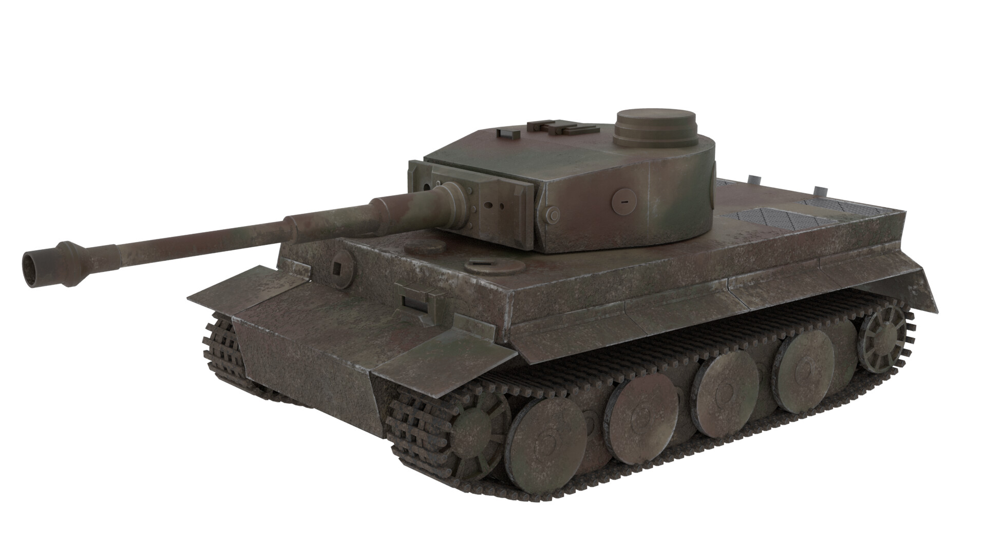 ArtStation - Tiger Tank - Substance Painter practice