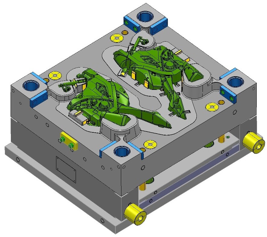 ArtStation - Motorcycle Fairing Toy - Injection Mold Tool Design