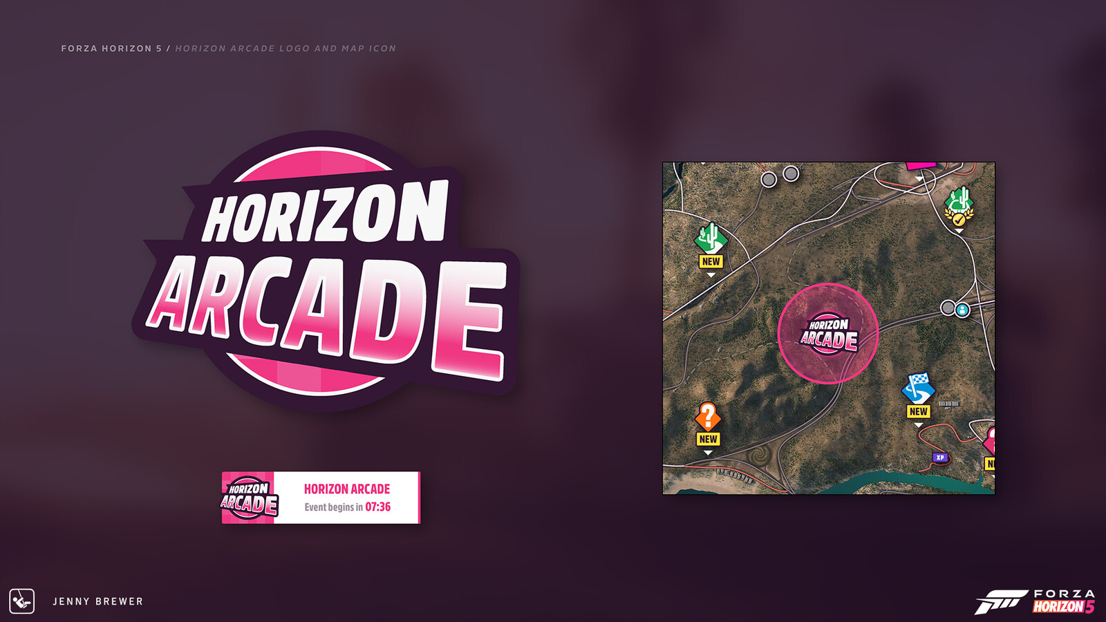 Horizon Arcade Logo and map Icon.
