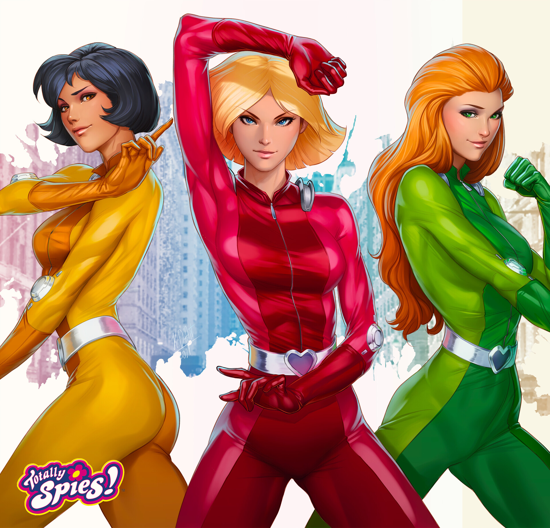 Totally spies unofficial cover)I seen only 15 minutes of some random episod...