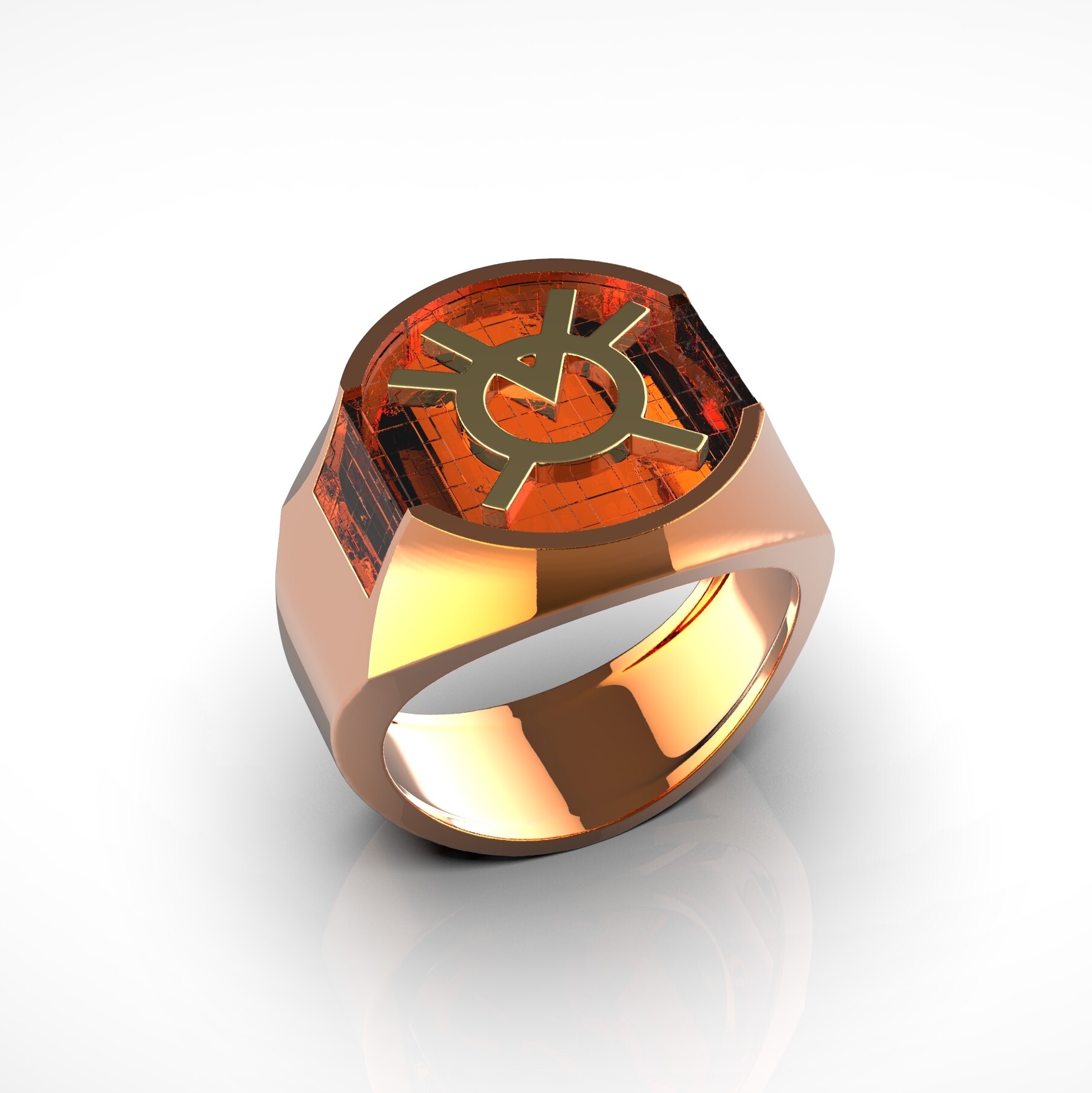Size 5-16 DC Orange Lantern Corps ring. | Black Bazaar