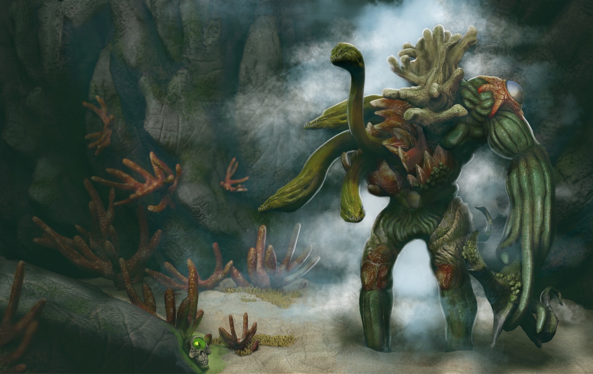 ArtStation Underwater Golem