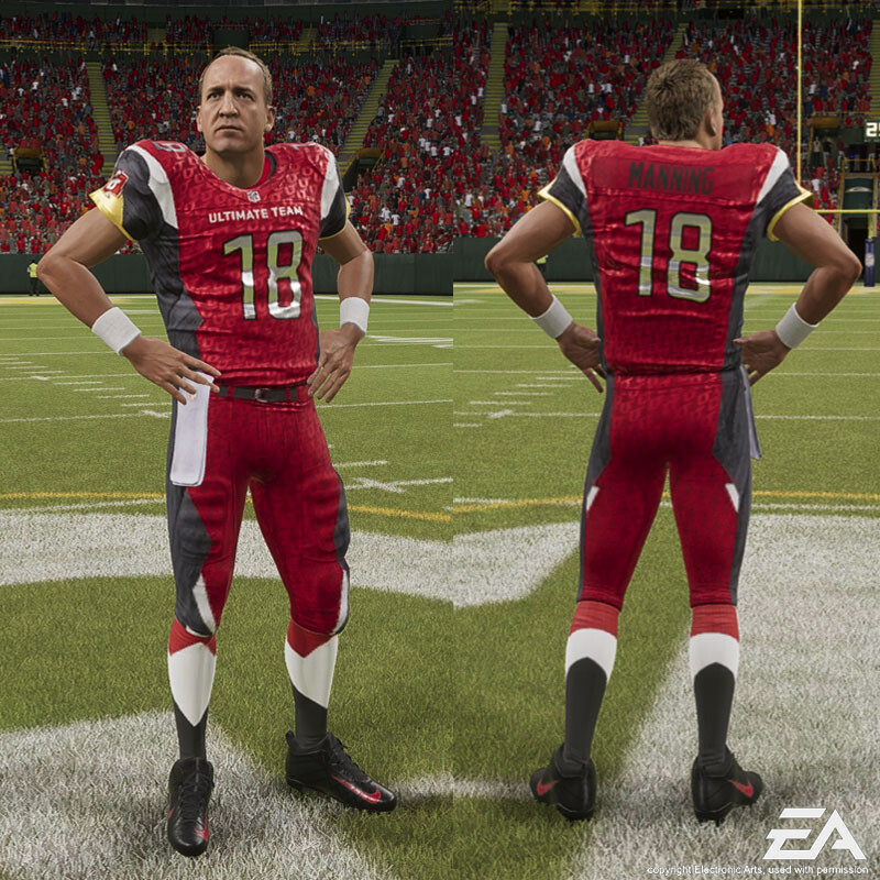 Peyton Manning posed in game