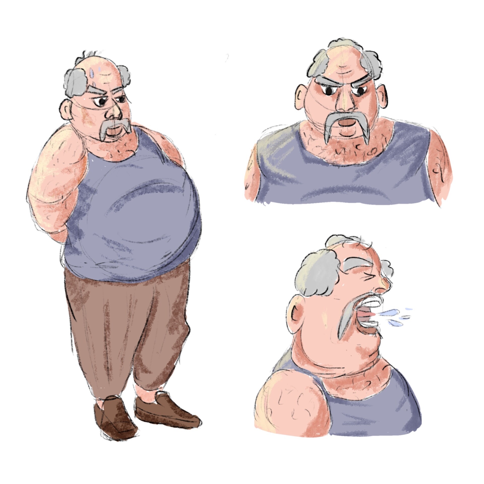 ArtStation Old man character design