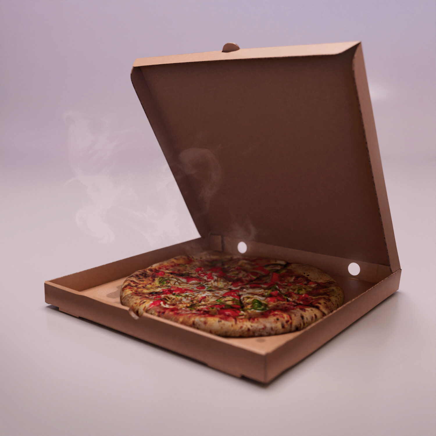 ArtStation - pizza box design