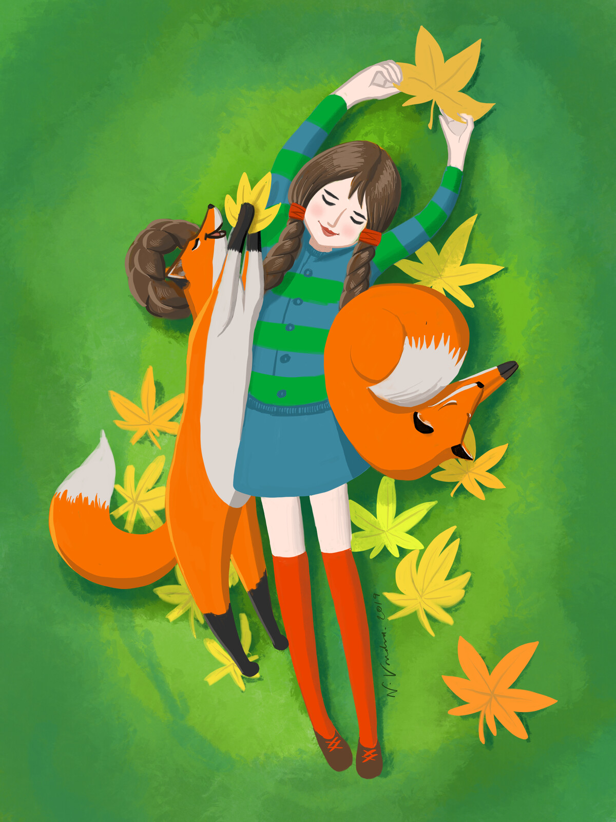 Autumn friends 