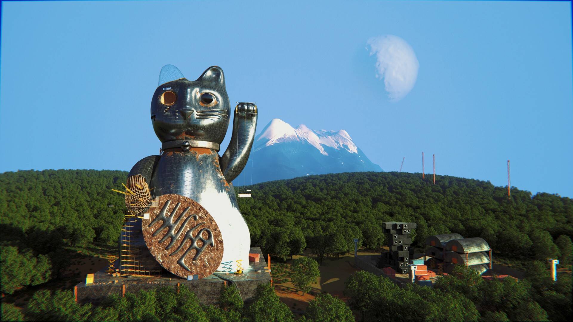 Large on sale maneki neko