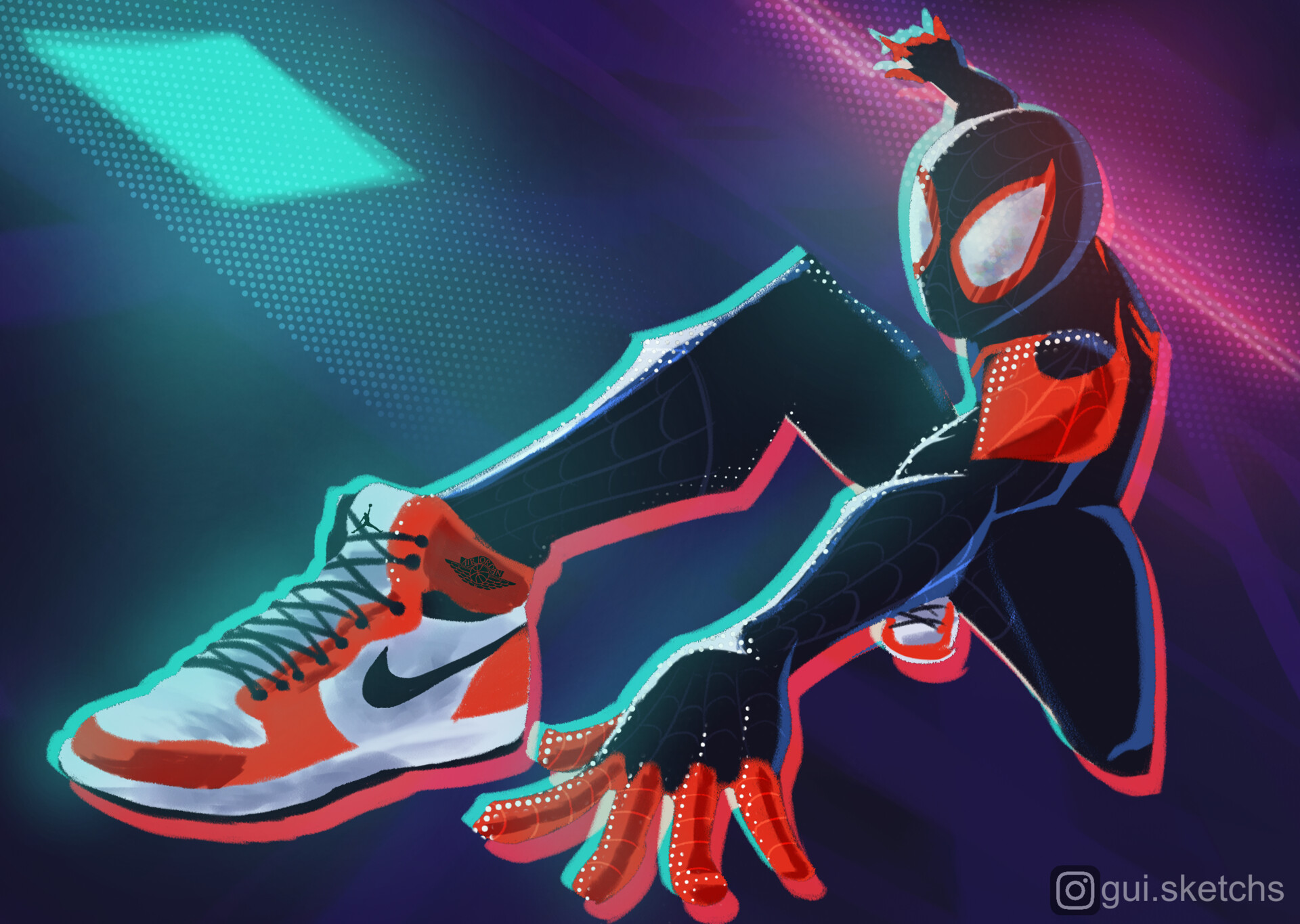 Miles Morales Air Jordan Wallpaper ArtStation Miranha Miles