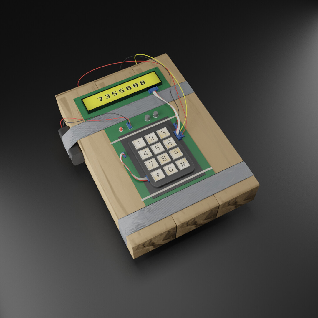 Artstation c4 explosive bomb