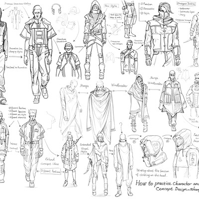 Xu zhang how to practice character and costume concept design zhang xu