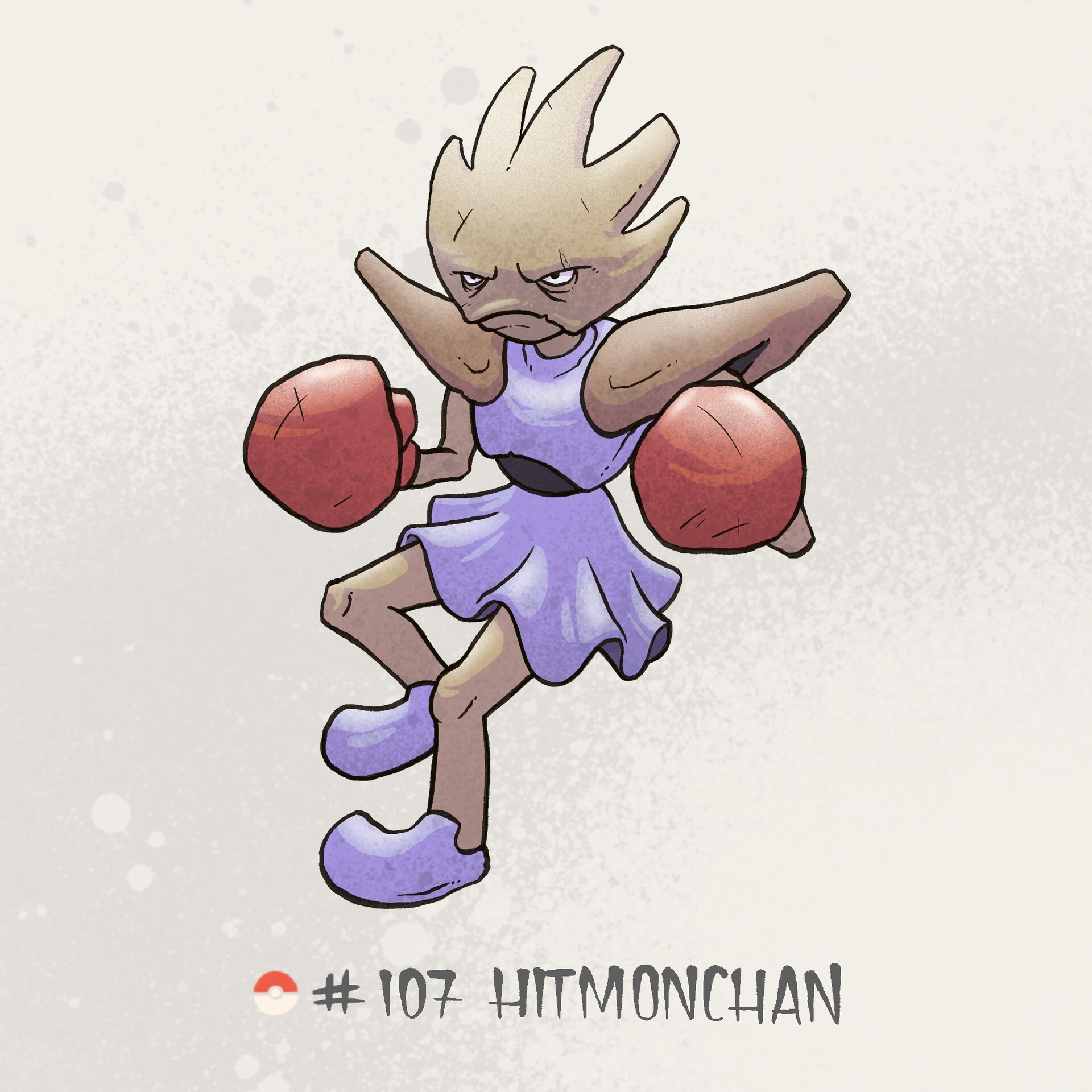 107 Hitmonchan (Red/Blue)  Pokemon, Pokemon drawings, Pokemon art