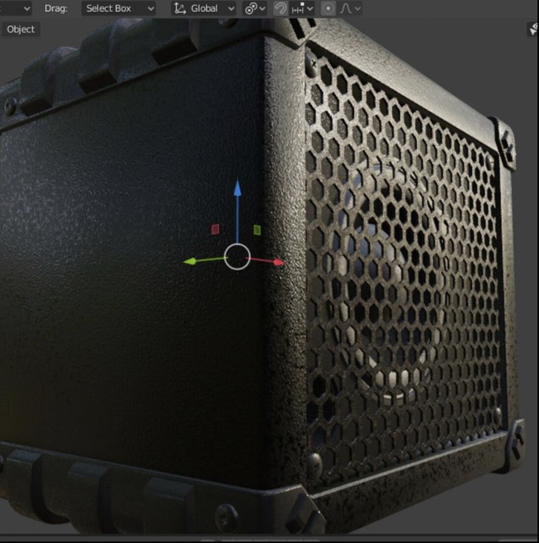 Guitar Amplifier real-time render.