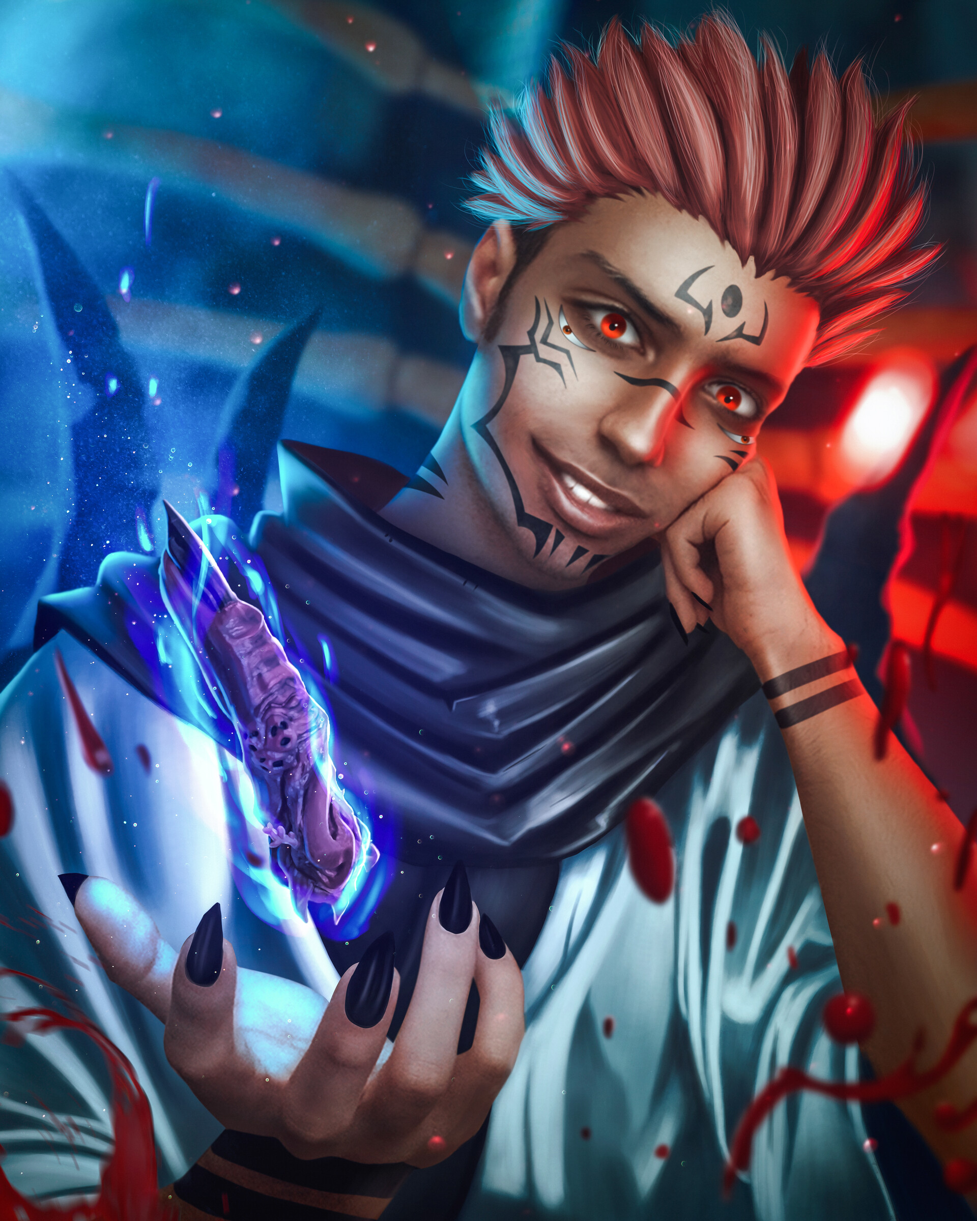Artstation ryomen sukuna