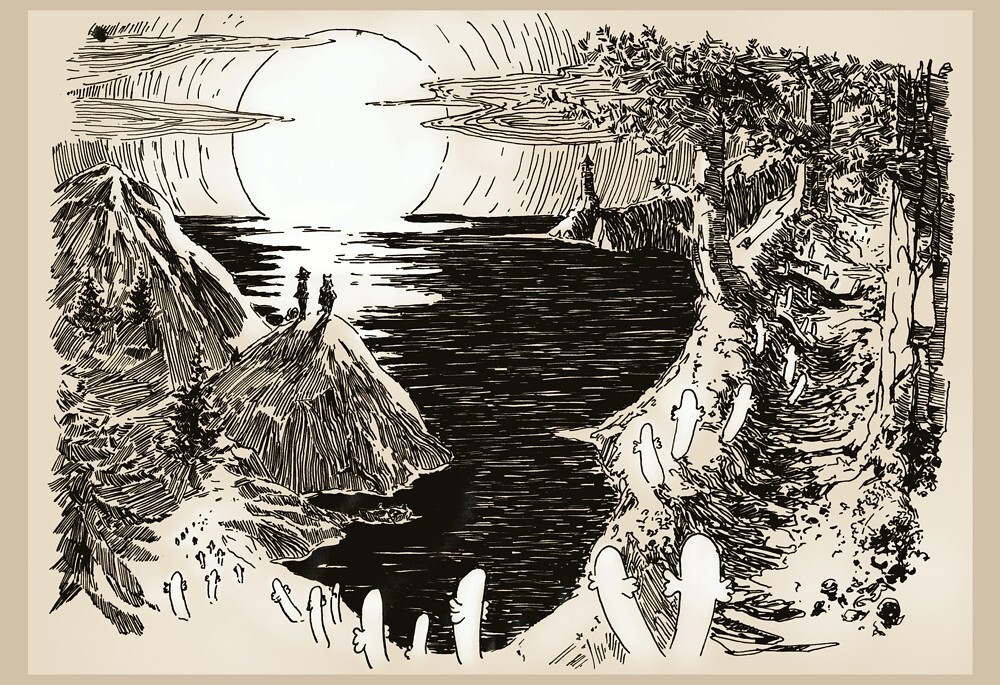 PL - „Wspomnienia Tuszem” ilustracja kwietniowa
ENG - „Inked Memories” April illustration