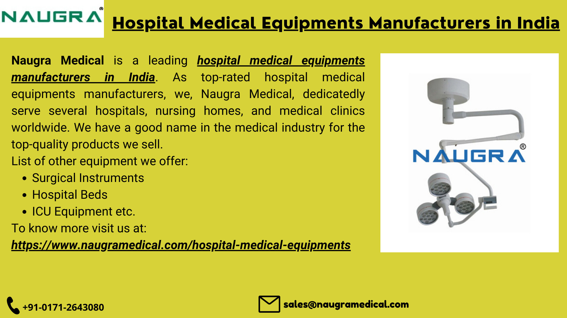 ArtStation Hospital Medical Equipments Manufacturers in India