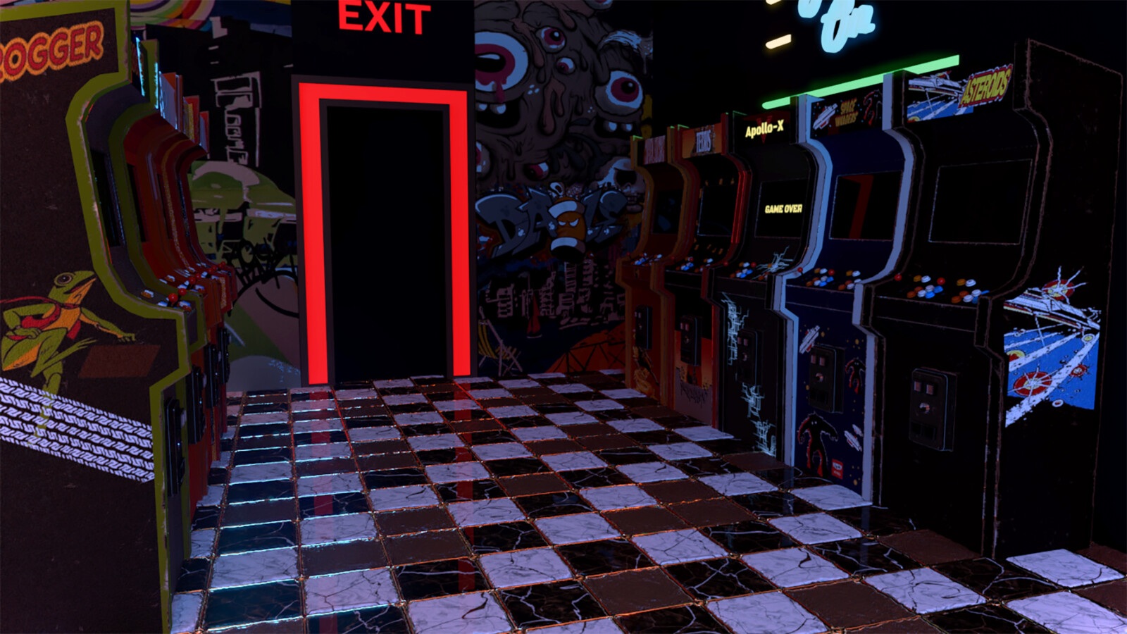 Material used in the Arcade environment