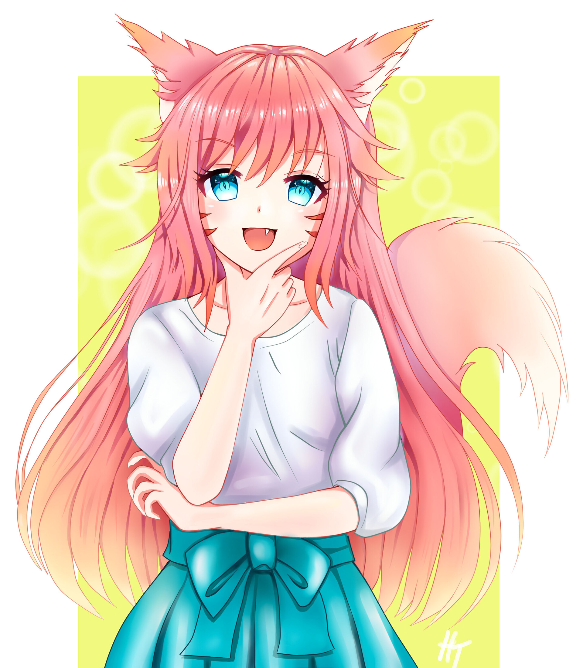 anime girl, animal ears, fox ears #60239 - DevilChan