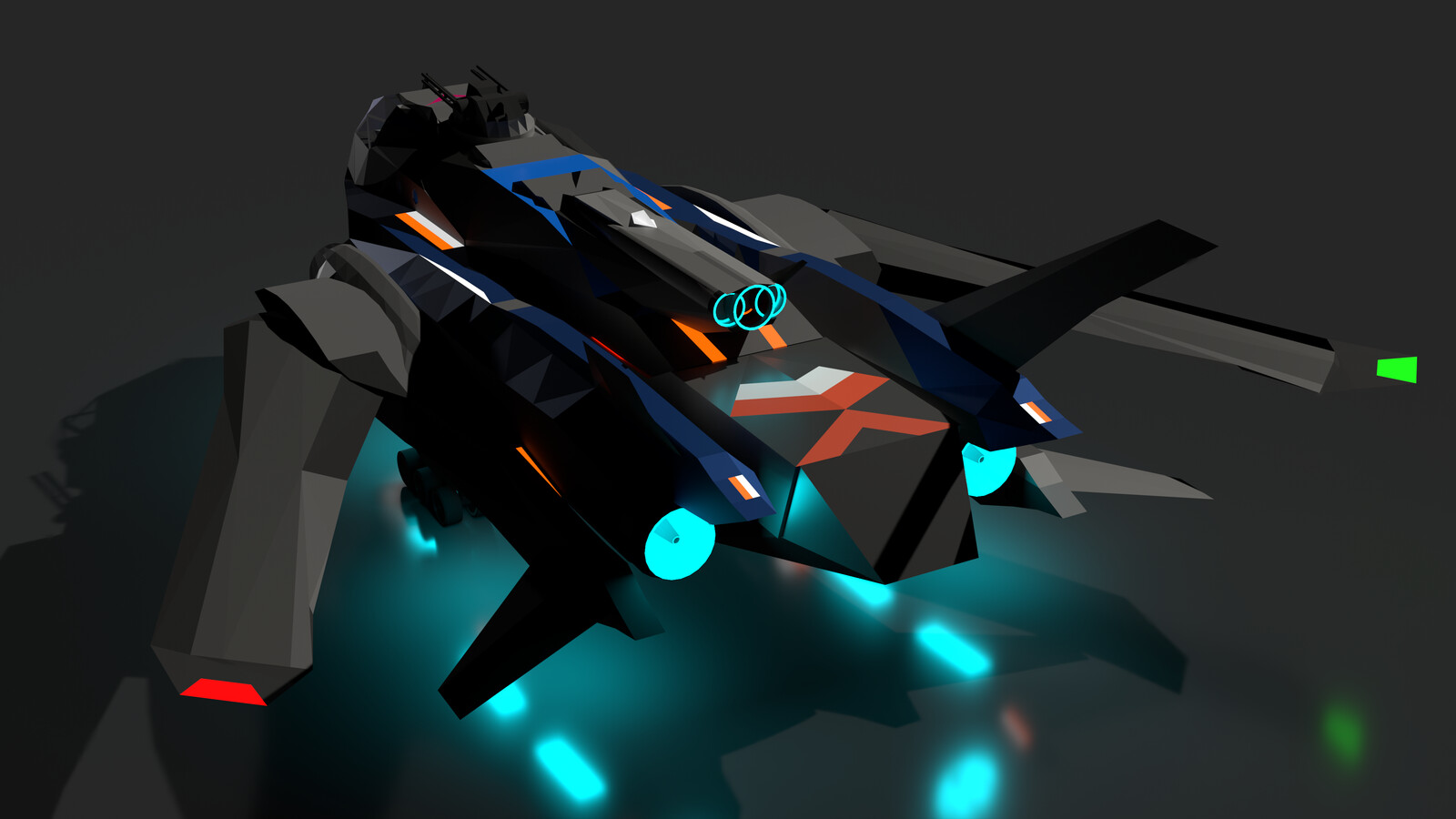 Aft with Pod and Swept Wings