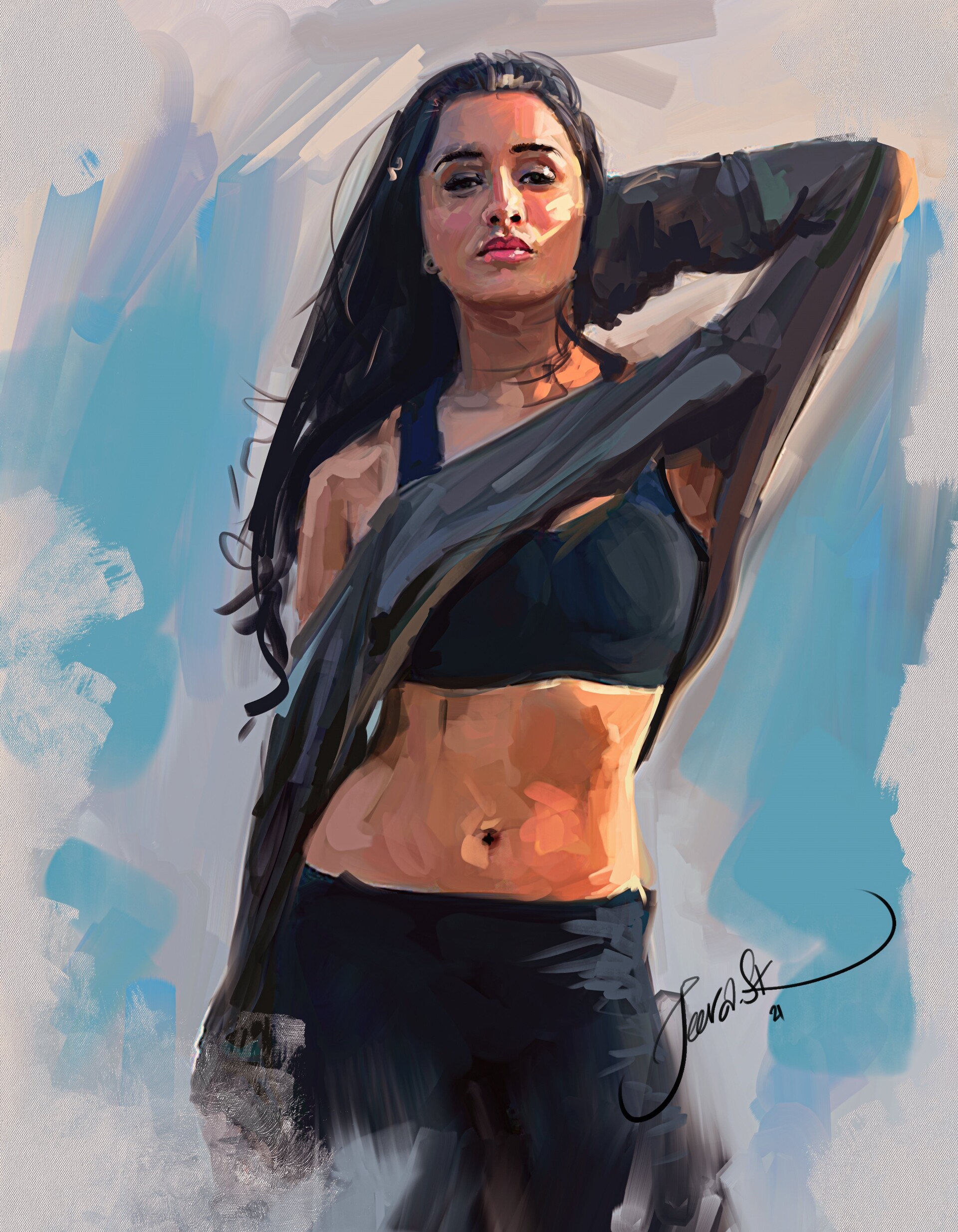 Shraddha sales kapoor drawing