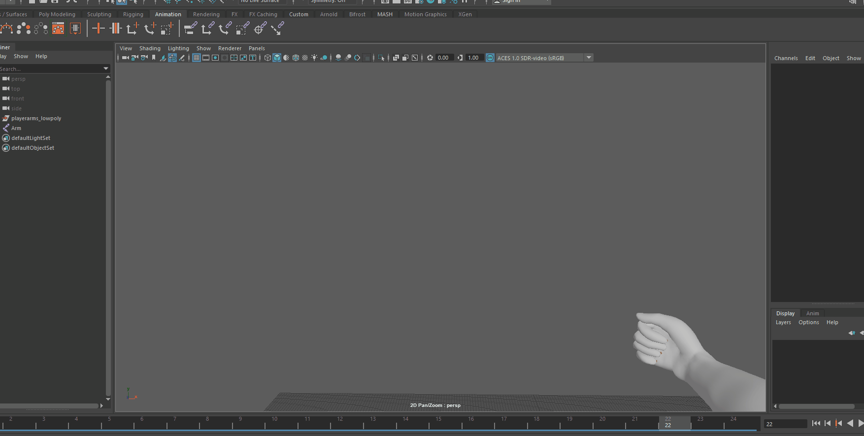 Artstation Polished Arm Animations For 3rd Year Project