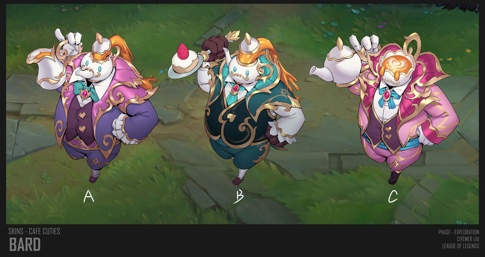 ArtStation - Cafe Cutie Bard final concept Cafe Cutie Bard final concept, Citemer Liu