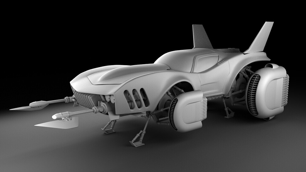 Spacevette - 3d model (Maya)