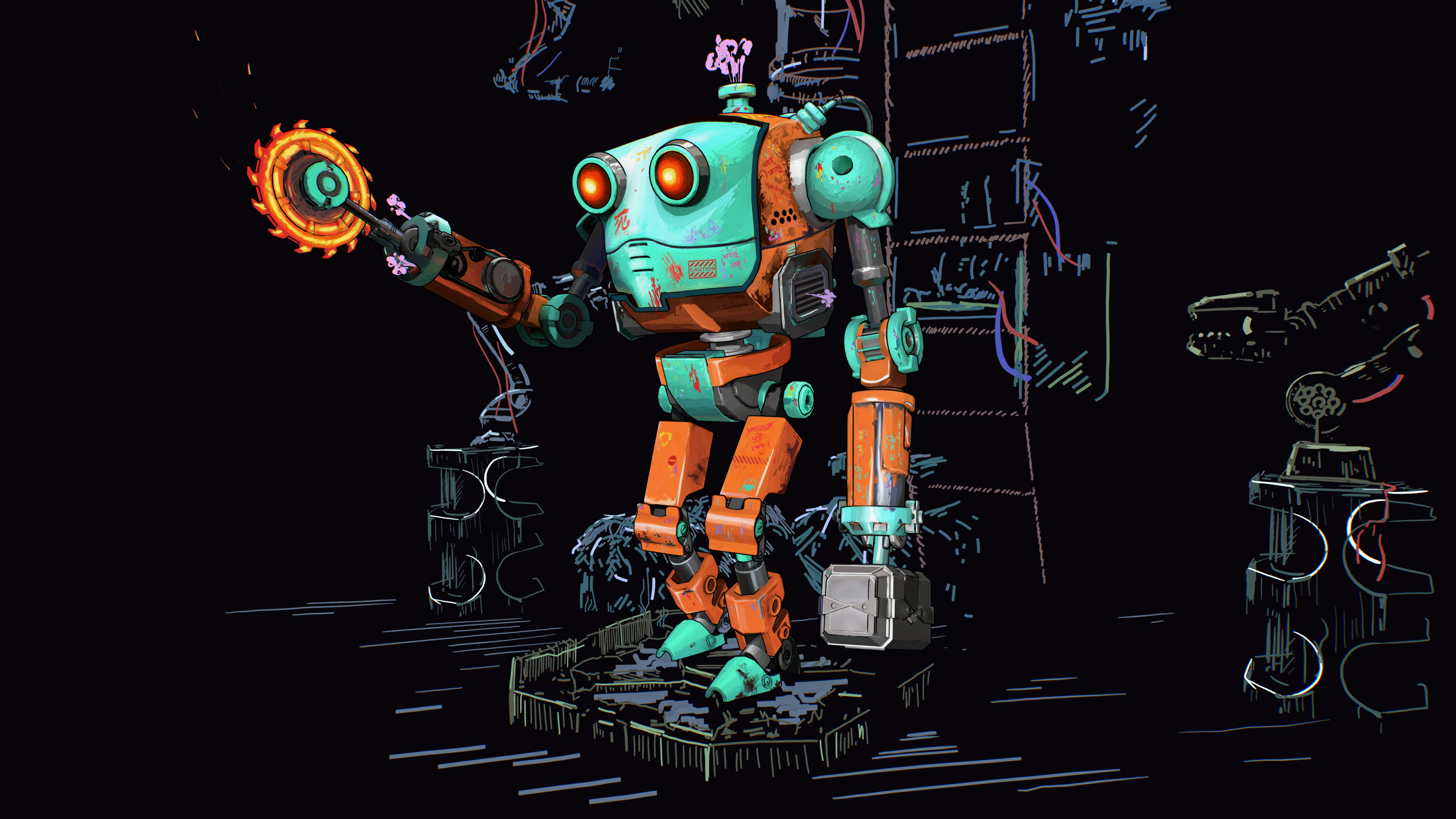 Craft Reaper - Mini boss robot: Joint project