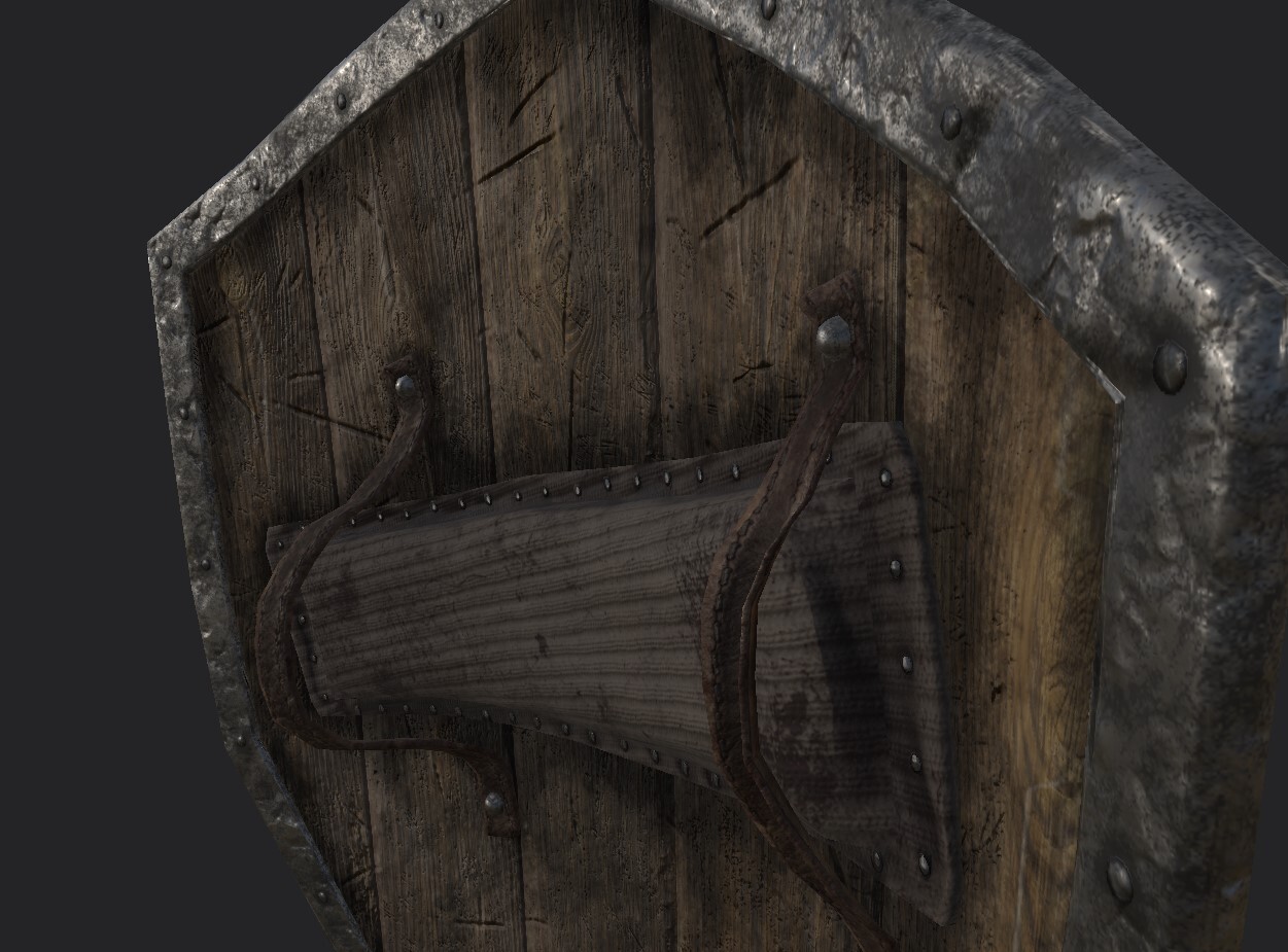 Medieval Heater Shield: Bare Wood