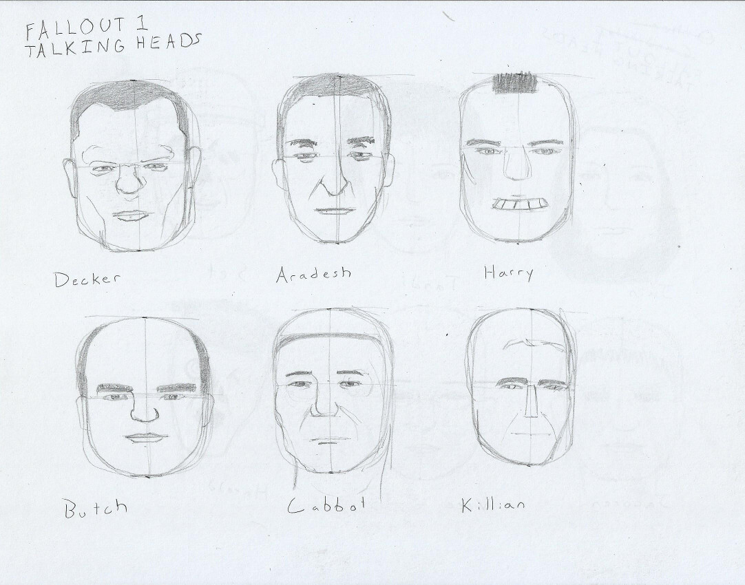 ArtStation - Fallout 1 Talking Heads