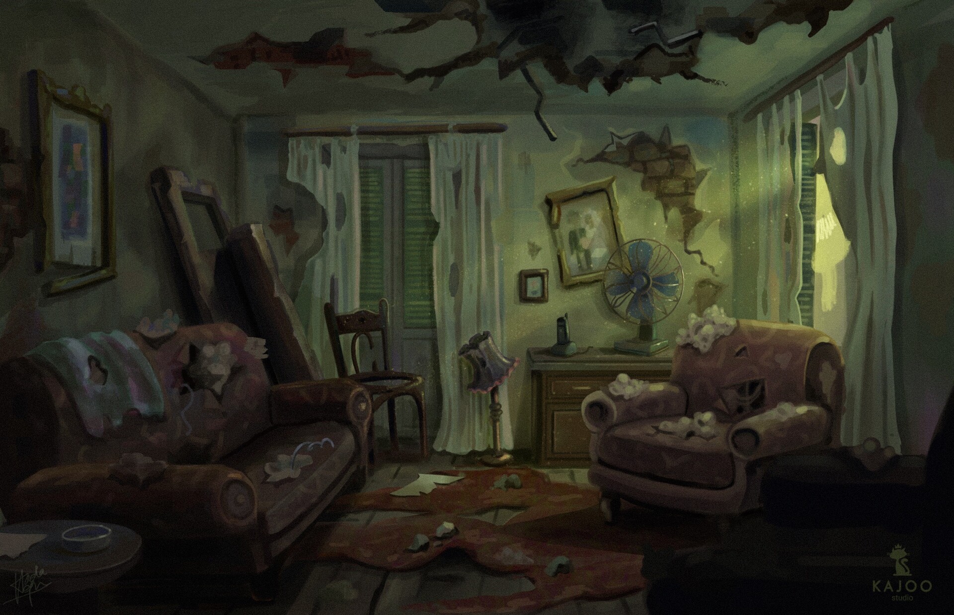 ArtStation Destroyed Apartment