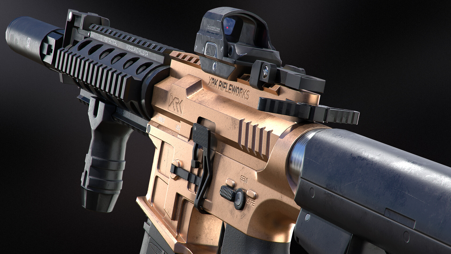 ArtStation XRK M4 Assault Rifle Weapon