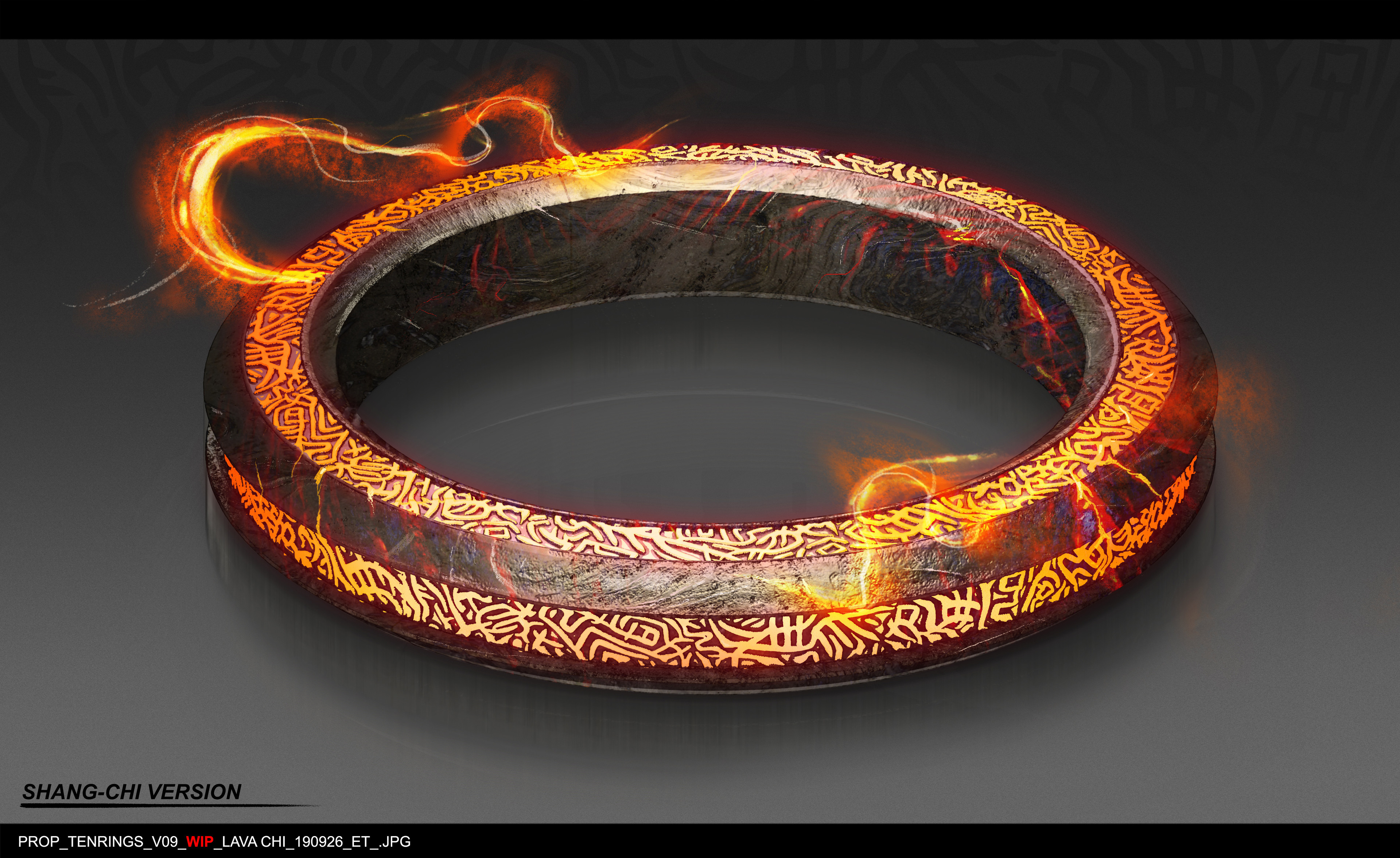 Ten Rings scenic and vfx concept