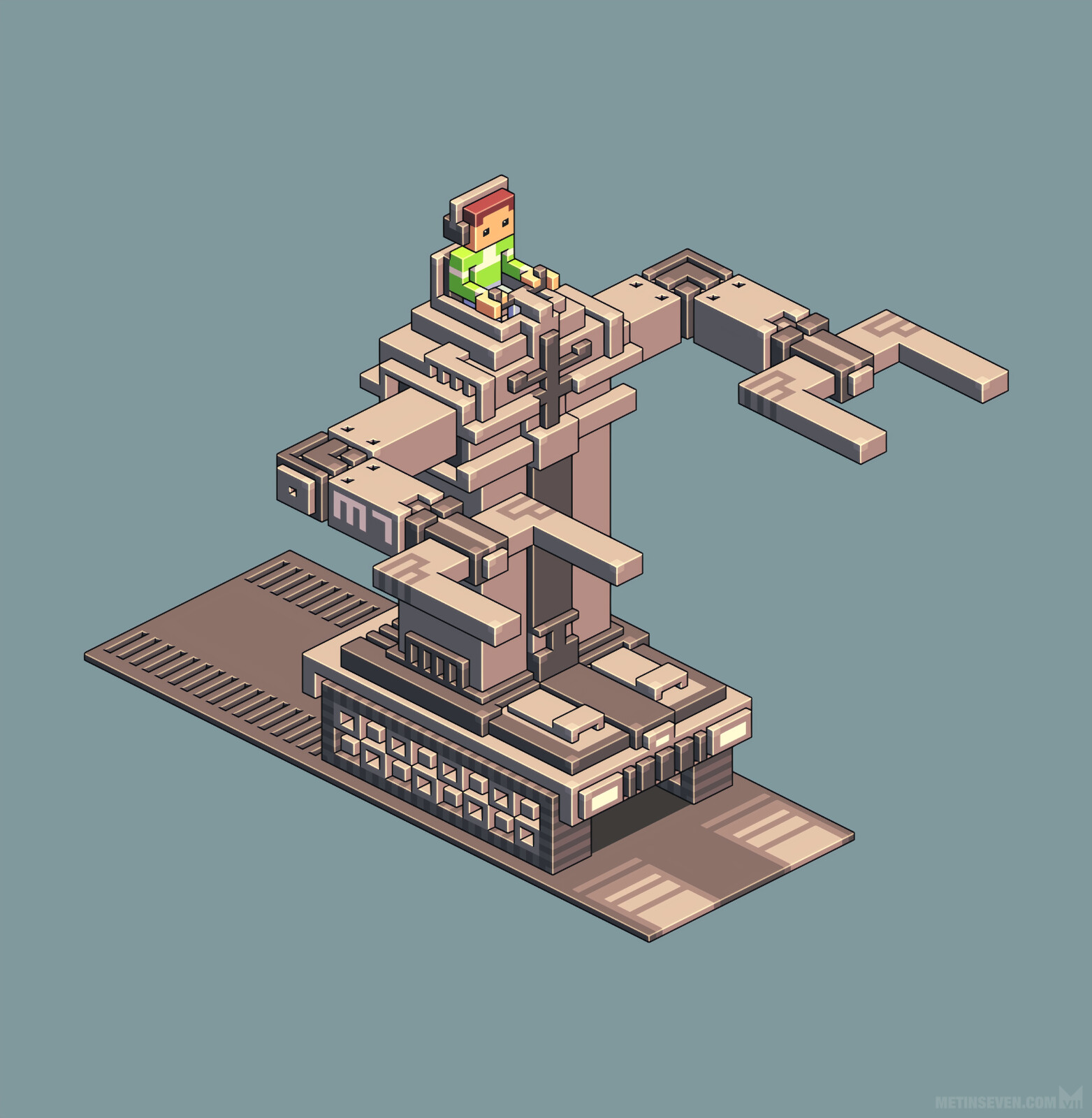 Isometric tank mech design 🦾