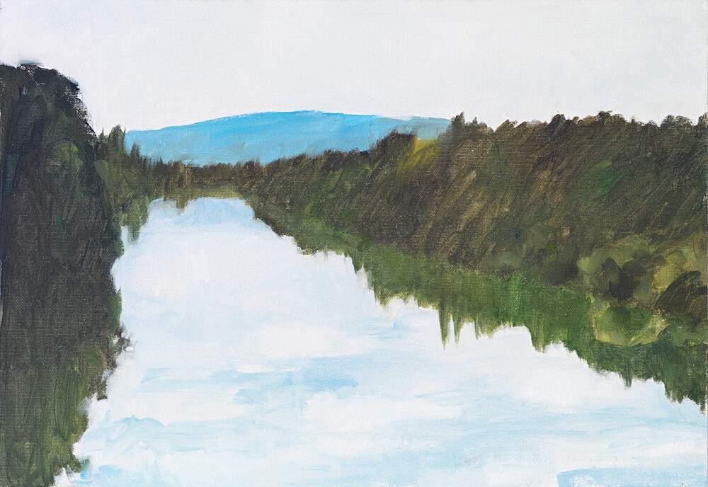 "Río Isère (2)". 35x24cm. Oil on canvas board.