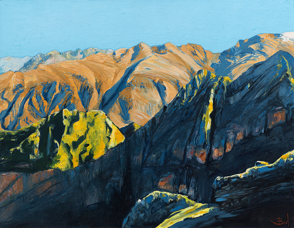 Oil Paintings - Cedros Alpamayo (Andes)