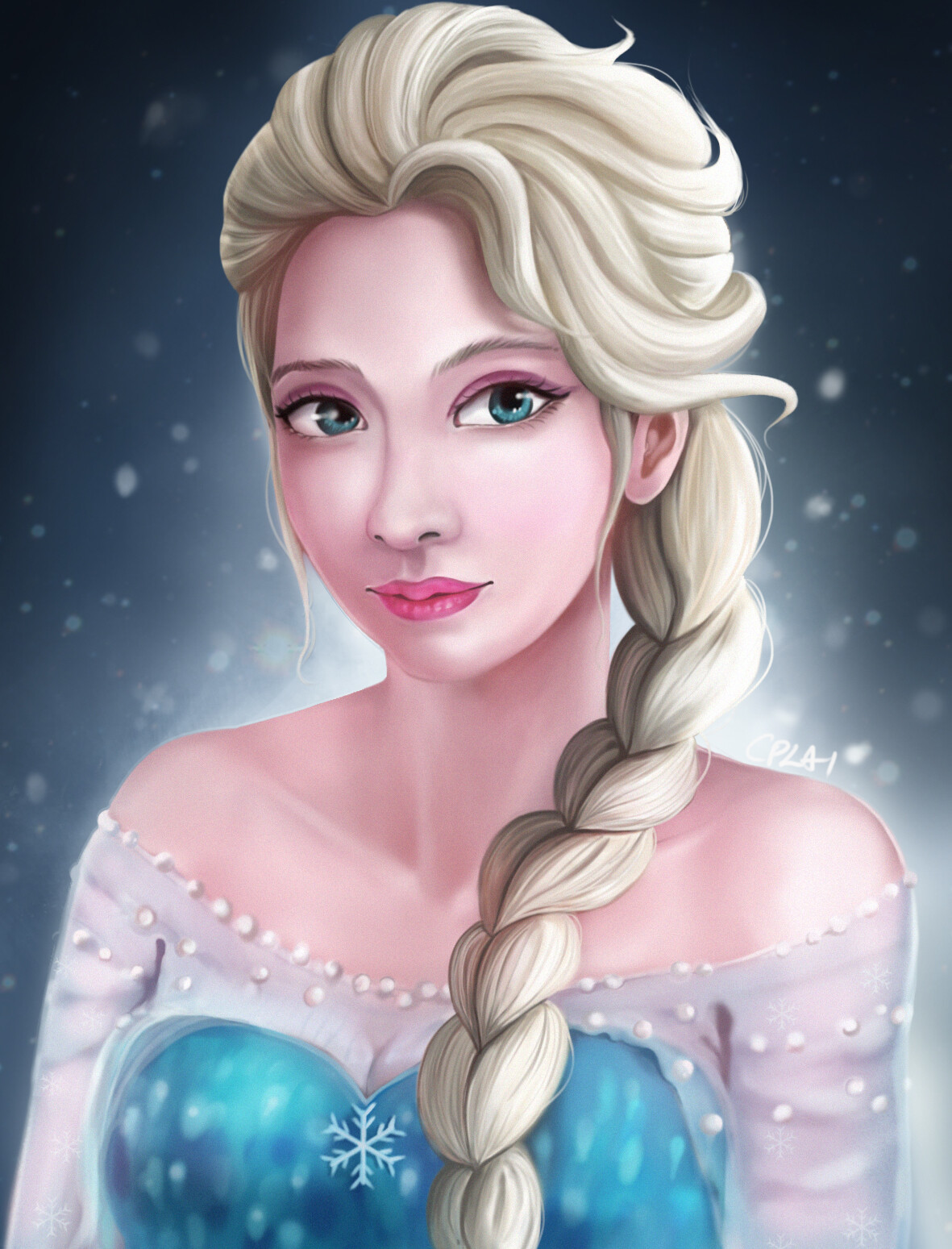ArtStation - DIsney Frozen_Elsa FanArt