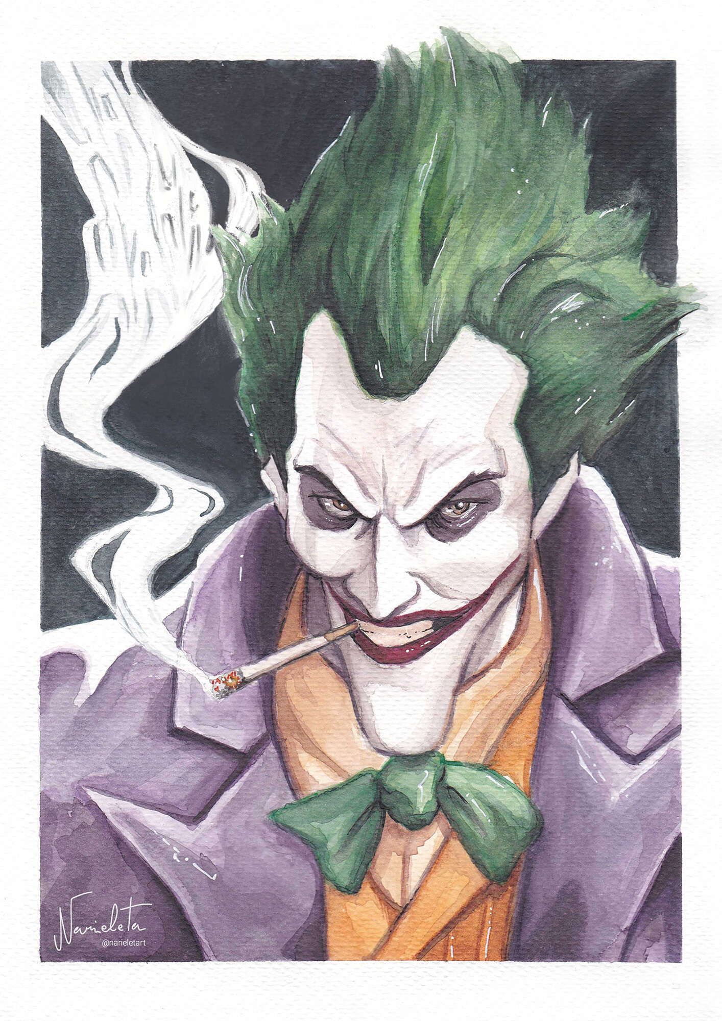 ArtStation - Smoking Smile - Joker Fantart