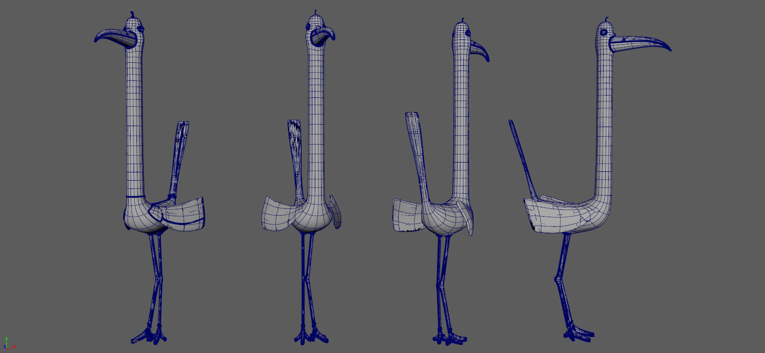 ArtStation - Simple bird 3dmodelling for animation.