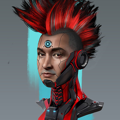 ArtStation - CYBERPUNK GIRL XXI