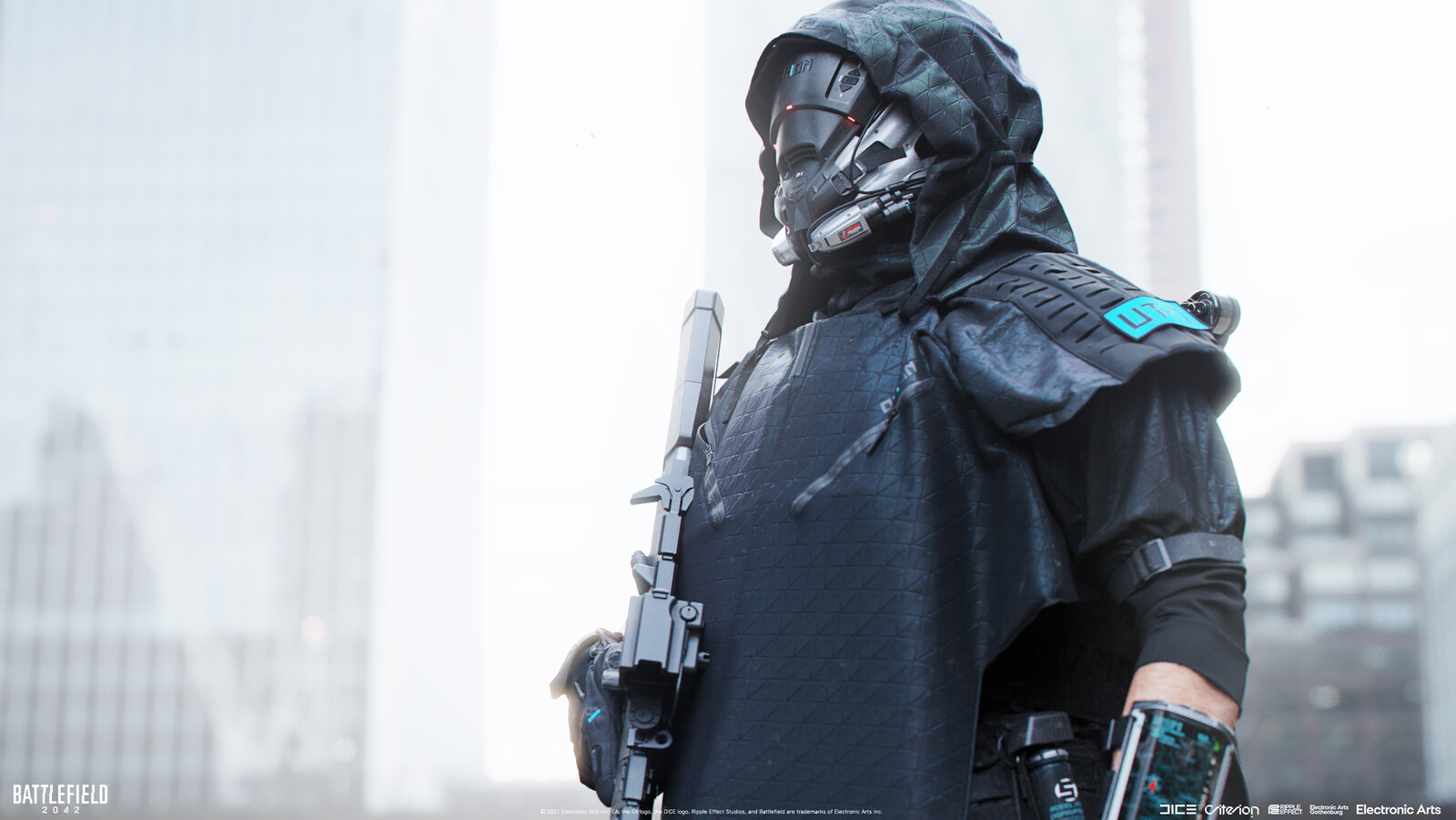 "Battlefield 2042" Final concept art of Casper's Legendary Prototype 2055 skin