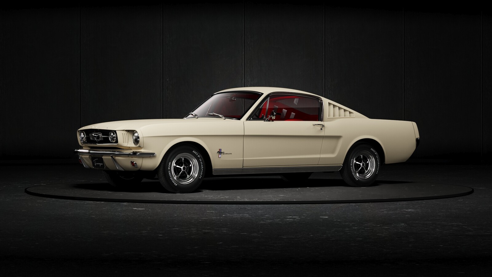 ford mustang 360 on turntable